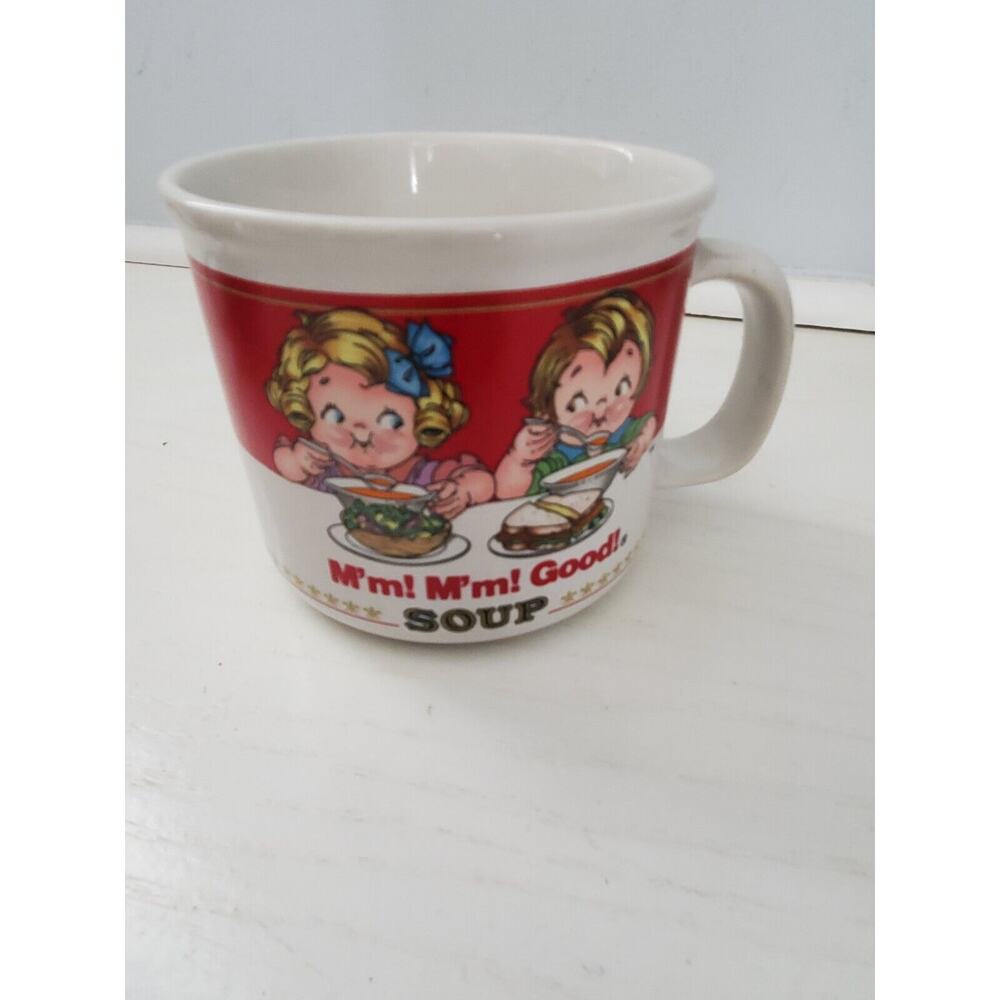 Campbell's Soup Mm Mm Good Soup 14oz‎ Cup Bowl Coffee Mug Vintage 1993